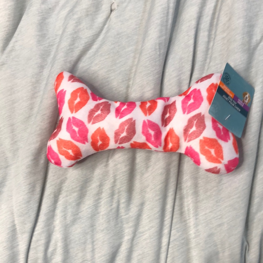 Valentines dog bone dog toy